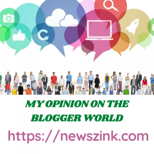 <strong>MY OPINION ON THE BLOGGER WORLD</strong>